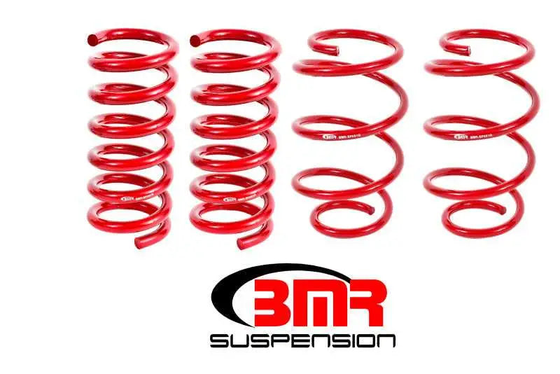 BMR 15-17 S550 Mustang Performance Version Lowering Springs (Set Of 4) - Red sp080r