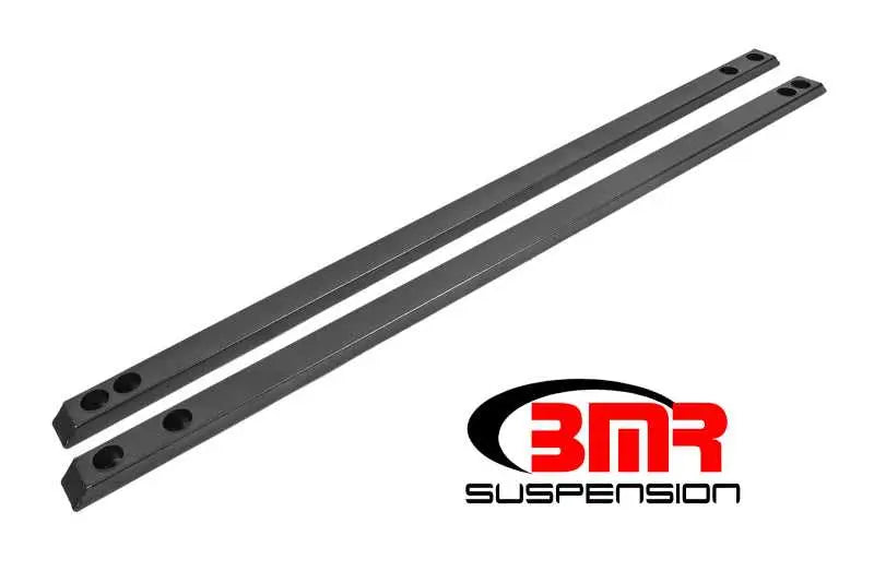 BMR 15-17 S550 Mustang Super Low Profile Chassis Jacking Rails - Black Hammertone cjr002h