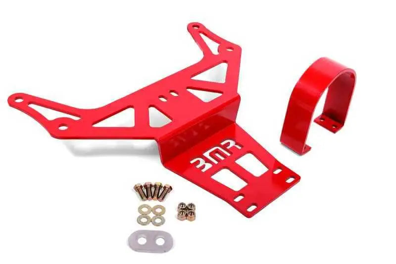 BMR 15-18 Dodge Challenger (Auto Trans) Hellcat/Demon Driveshaft Safety Loop - Red dsl111r