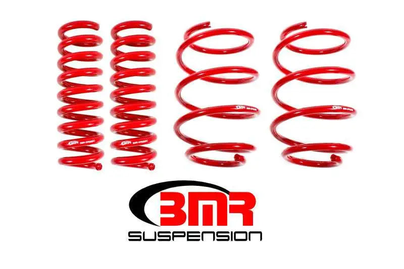 BMR 16-17 6th Gen Camaro V8 Performance Version Lowering Springs (Set Of 4) - Red sp041r