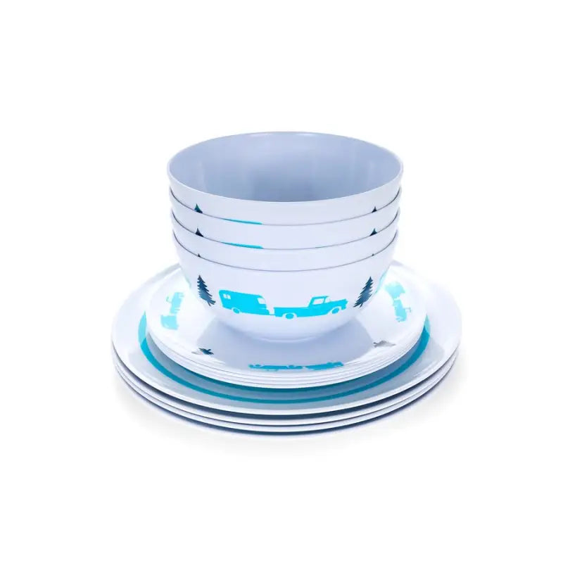 Camco 53294 Lib Dinnerware Set 12Pc Melamine c1w53294