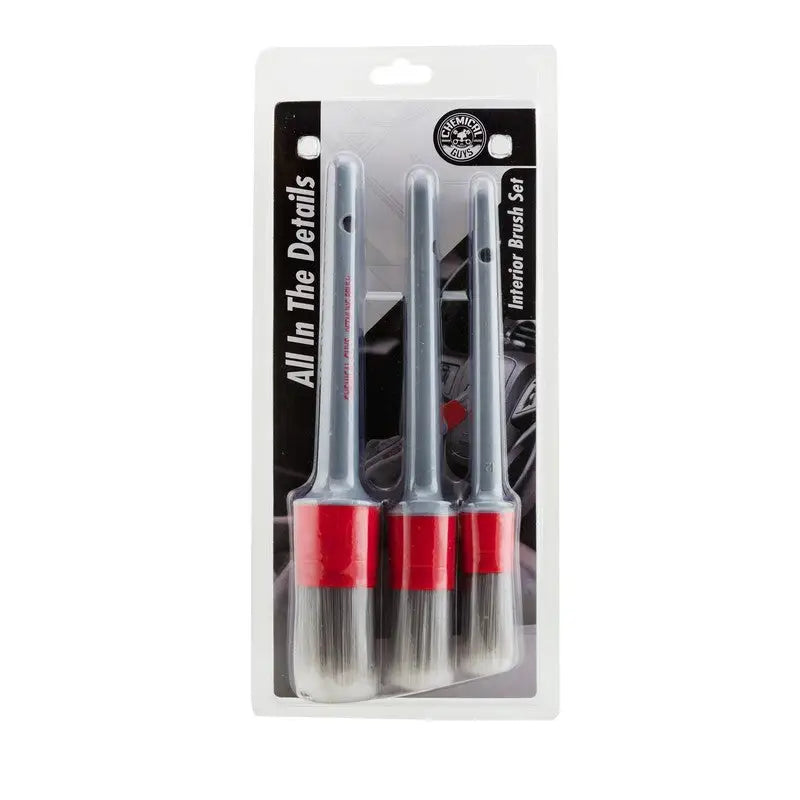 Chemical Guys Interior Detailing Brushes - 3 Pack - Case of 12 chgacc600
