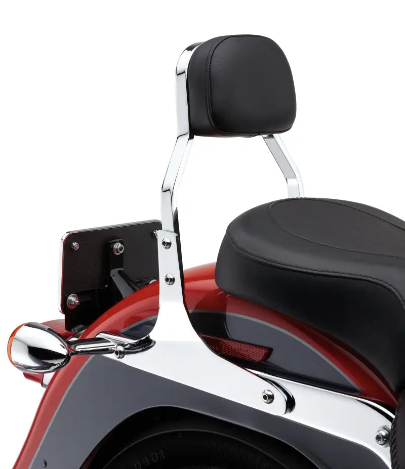 Chrome Mini Sissy Bar for Enhanced Passenger Comfort 82-96588