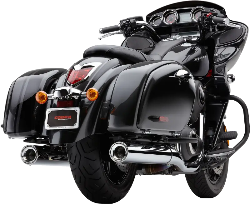 Chrome Slip On Billet Tips for Kaw Voyager Vaquero 82-97079