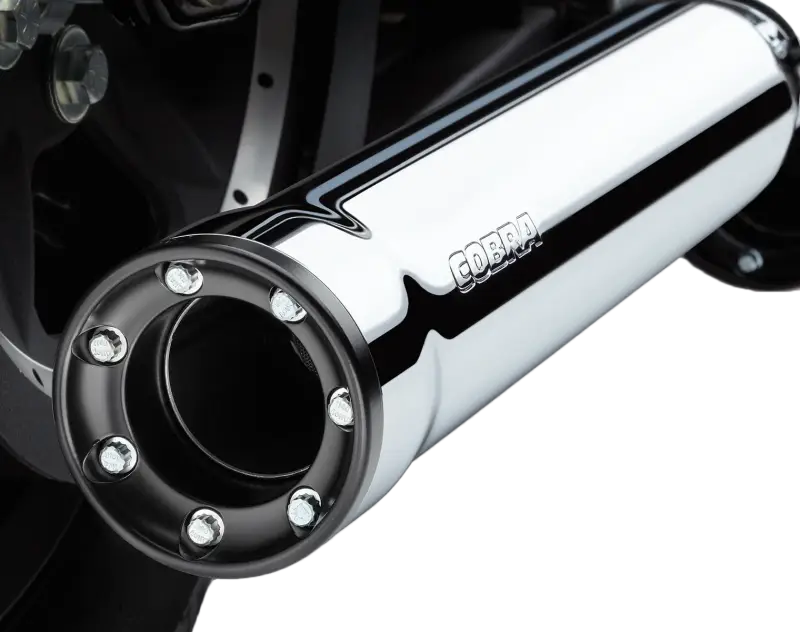 Chrome Slip On Exhaust for Harley FLH FLT 95-16 82-96026