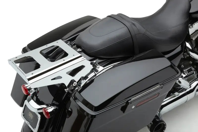 Chrome Tour Pack Mount for 2-Up Riding Convenience 82-96511