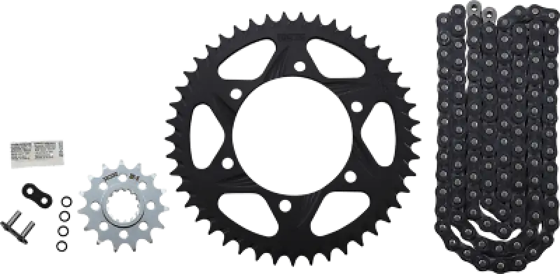 CK6454 Vortex Sprocket/Chain Kit Stl/Alu 15/43T Blk Rx3 520-114L Blk wps-3-ck6454