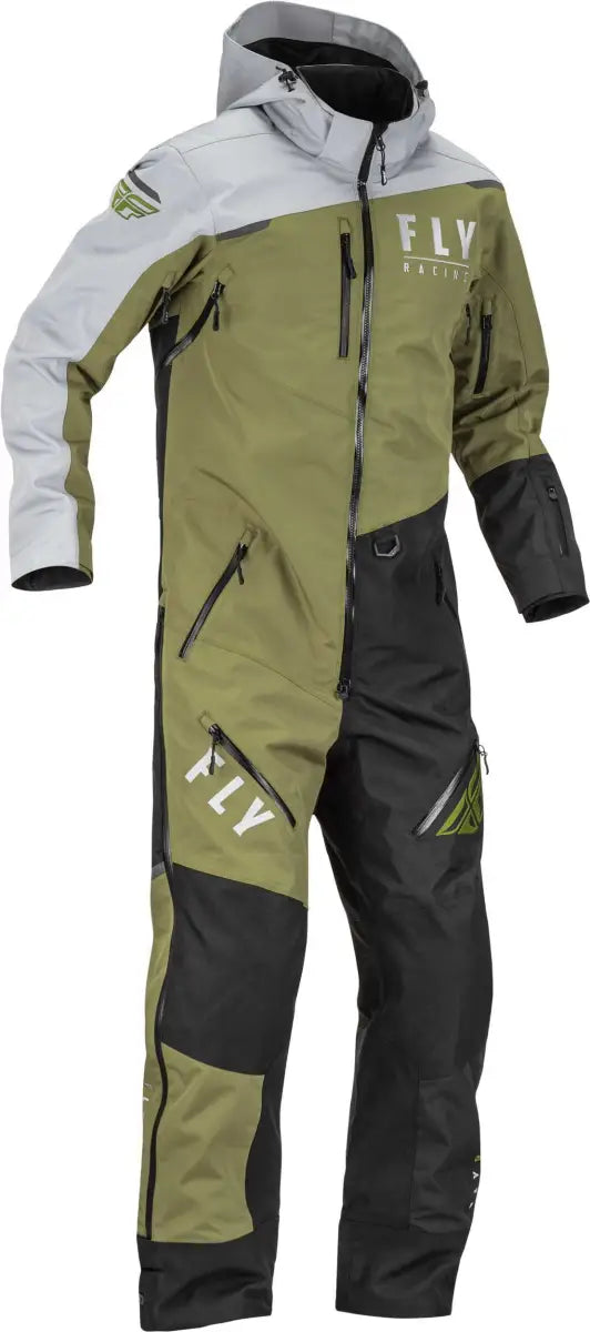 Cobalt Shell Monosuit Olive/Grey 2x wps-470-43532x