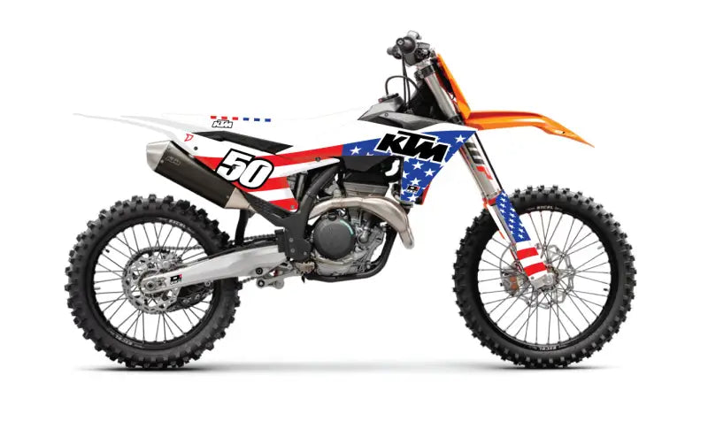Complete Kit for USA KTM SX/F 125 250 White Background 862-2030301