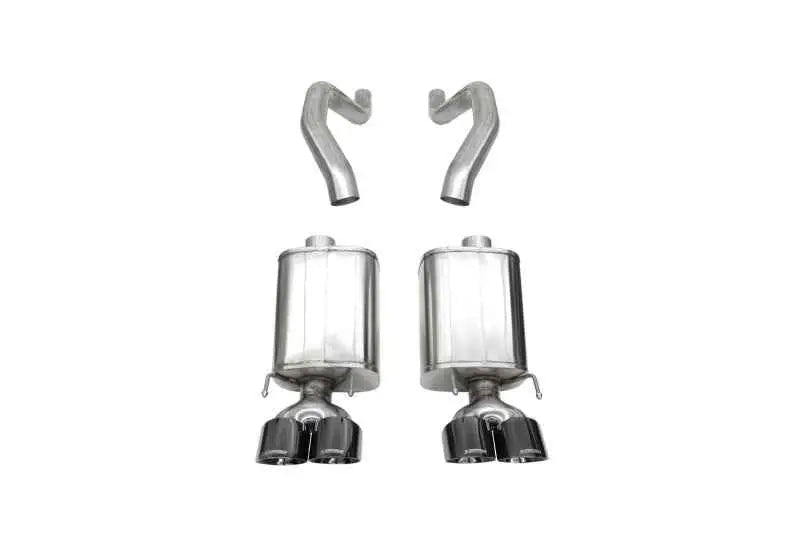 Corsa 06-13 Chevy Corvette C6 Z06 7.0L / 09-13 ZR1 6.2L Black PVD AxleBack Exhaust w/4.5in Twin Tips 21077blk