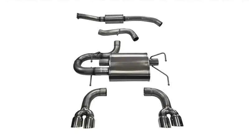 Corsa 08-13 Subaru Impreza Hatchback STI 2.5L Turbo Manual Polished Sport Cat-Back Exhaust 14862