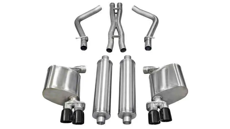 Corsa 11-13 Dodge Charger R/T 5.7L V8 Black Xtreme Cat-Back Exhaust 14522blk