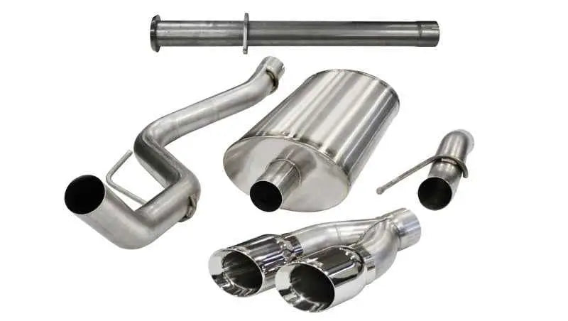 Corsa 11-13 Ford F-150 Raptor 6.2L V8 133in Wheelbase Polished Xtreme Cat-Back Exhaust 14759