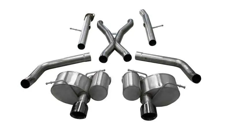 Corsa 12-20 Jeep Grand Cherokee SRT 2.75in Dual Rear Xtreme Cat-Back Exhaust - Black PVD Tip Finish 21058blk