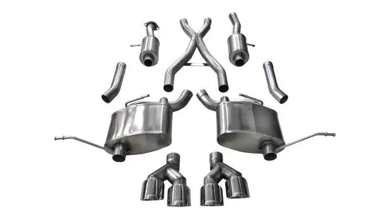 Corsa 14-16 Jeep Grand Cherokee Summit Edition Polished 2.5in Dual Rear Exit Cat-Back Exhaust 14992