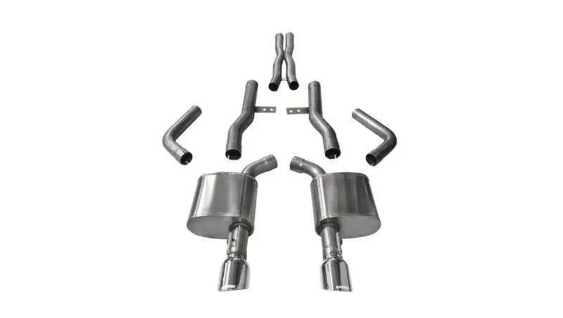 Corsa 15-16 Dodge Charger SRT/Scat Pack/R/T 6.4L Polished Xtreme Cat-Back Exhaust 14996