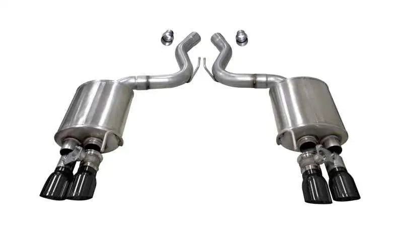 Corsa 2018+ Ford Mustang GT Fastback 5.0L 3in Sport Axle-Back Exhaust w/ 4in Black Tips 21002blk