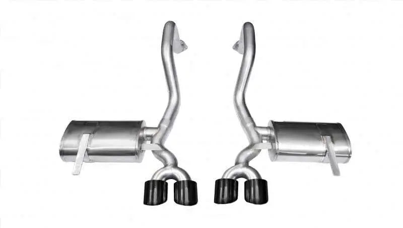 Corsa 97-04 Chevrolet Corvette C5 Z06 5.7L V8 Black Xtreme Axle-Back Exhaust 14961blk