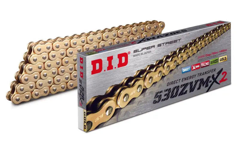 D.I.D 530ZVMX2G100 Chain 530Zvm-X2 G&G-100Zb wps-690-20100g