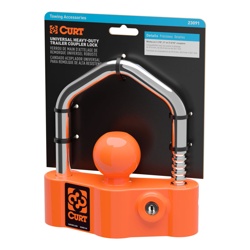 CURT Universal Heavy-Duty Trailer Coupler Lock Model 23091