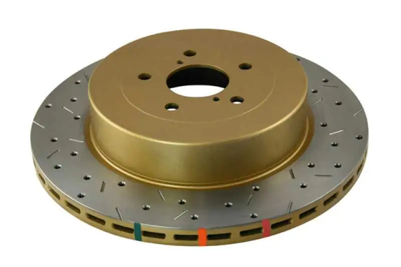 DBA 04-07 WRX/STI Turbo 10 Stud Hole Rear Drilled & Slotted 4000 Series Rotor 4655xs-10