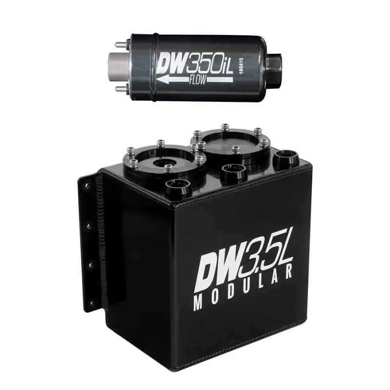 DeatschWerks 3.5L Modular Surge Tank (Incl. 1 DW350iL In-Line Fuel Pump) 6-351-35st
