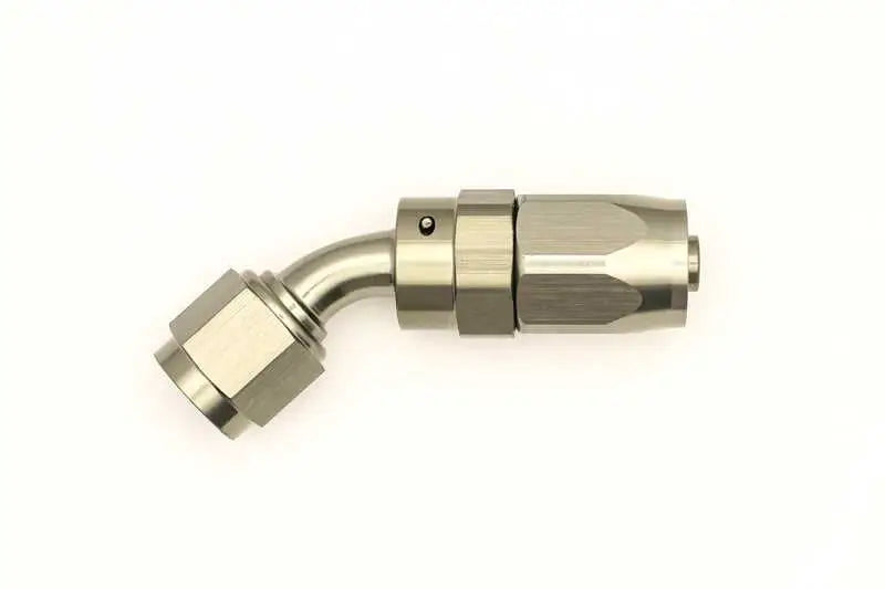 DeatschWerks 6AN Female Swivel 45-Degree Hose End CPE 6-02-0802