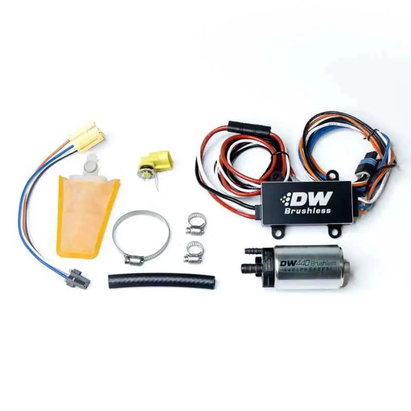 DeatschWerks DW440 440lph Brushless Fuel Pump Single/Dual Controller w/ Install Kit 93-07 Subaru WRX 9-441-C102-0903
