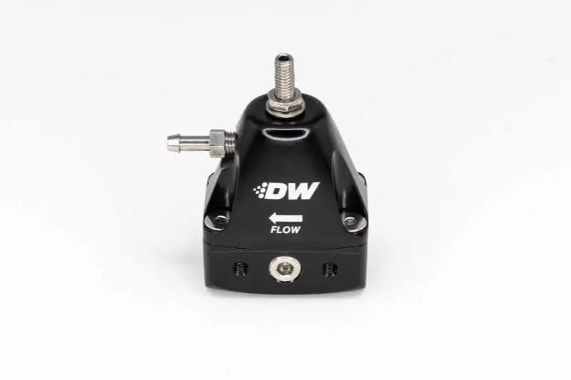 DeatschWerks DWR1000iL In-Line Adjustable Fuel Pressure Regulator - Black 6-1001-frb