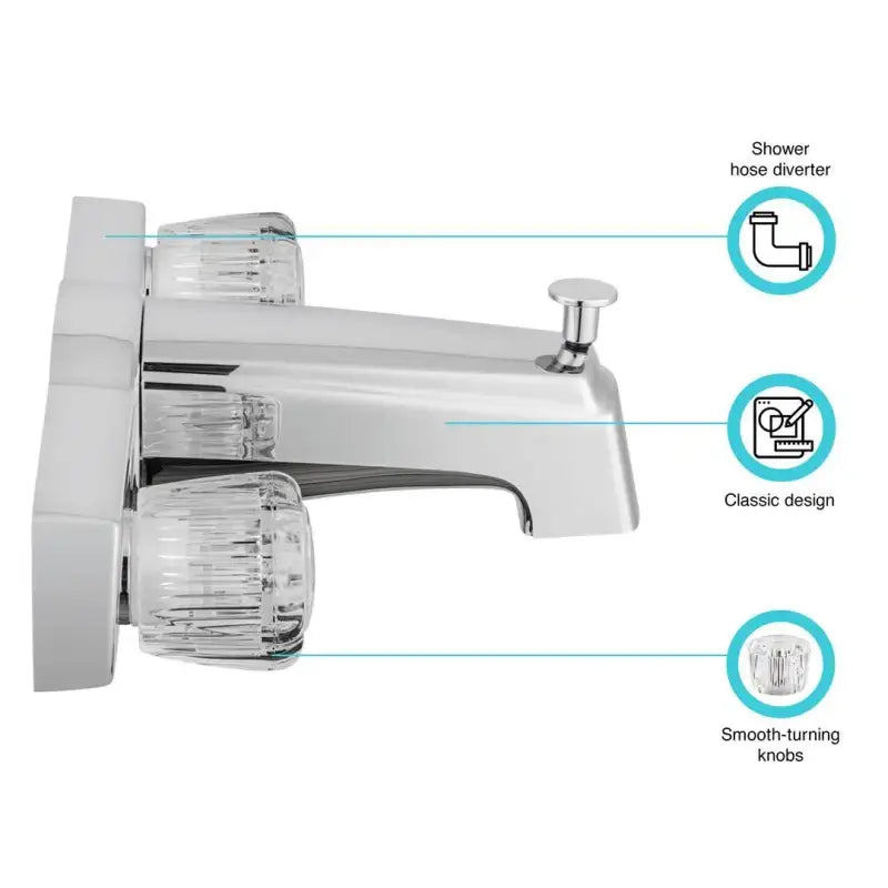 DF-SA610A-CP Dura Faucet Bath Tub & Shower d6udfsa610acp