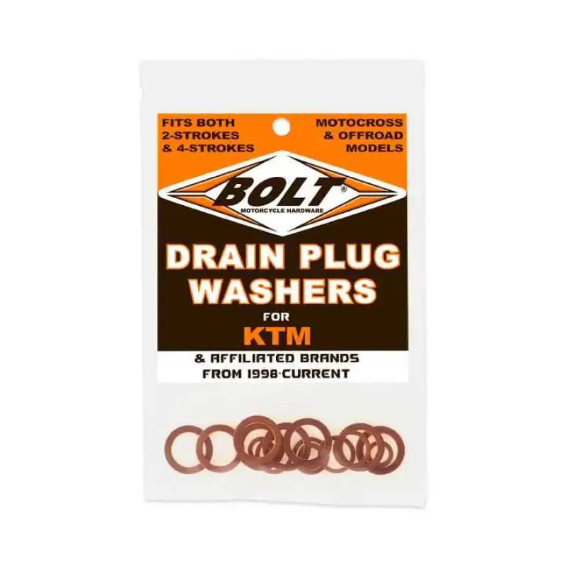 DPW.KTM Bolt Drain Plug Washers 2/4 Stroke Models Ktm wps-020-0652