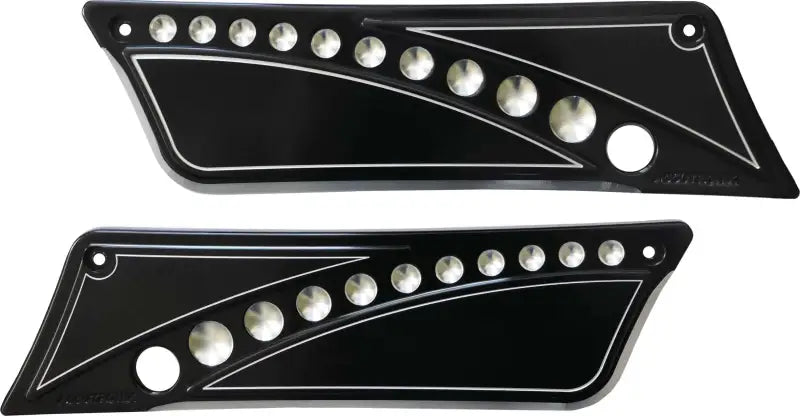 Drilled Latch Covers Flt 93 13 Black wps-811-20035