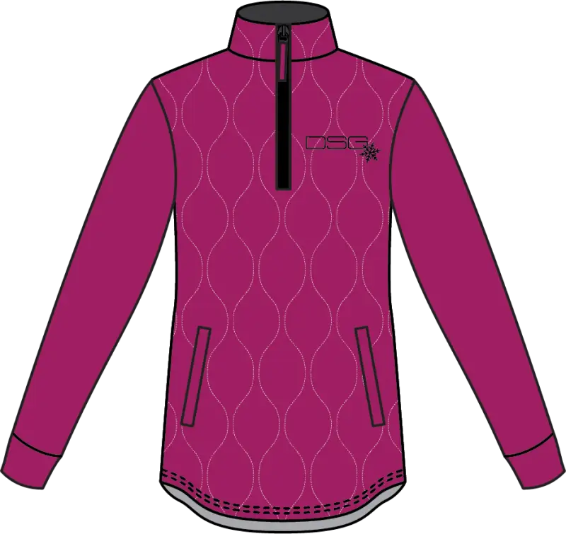 Dsg 52324 Cassandra Technical Sweater Berry/Black Sm wps-462-51655s