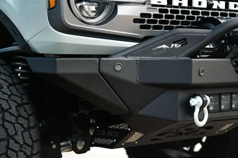 DV8 Offroad 2021+ Ford Bronco Modular Front Bumper Winch Capable w/ Auxiliary Light Mounts dveFBBR-02
