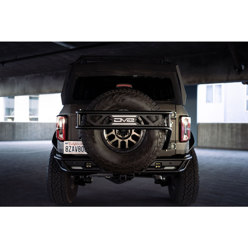 DV8 Offroad 2021-2025 Ford Bronco Spare Tire Guard , Accessory Mount Model TCBR-01