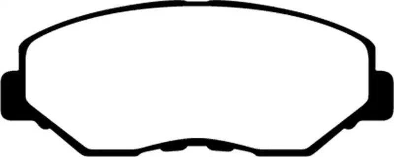 EBC 13-15 Acura ILX 1.5 Hybrid Yellowstuff Front Brake Pads dp41655r