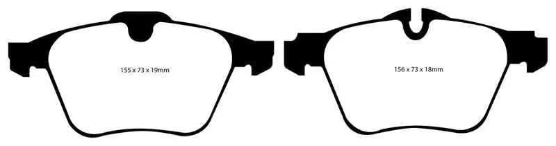 EBC 13-15 Jaguar XF 3.0 Supercharged Redstuff Front Brake Pads dp31912c