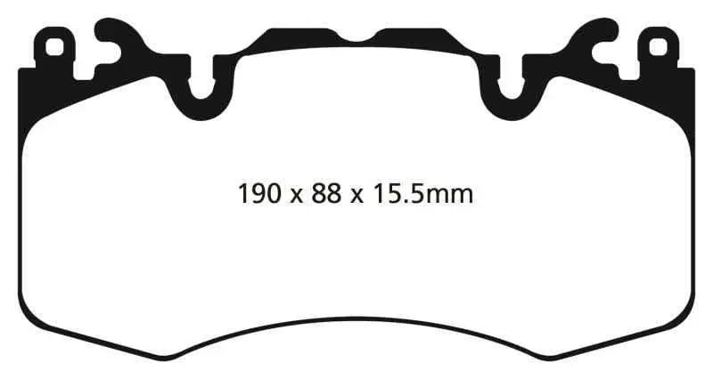 EBC 13+ Land Rover Range Rover 3.0 Supercharged Yellowstuff Front Brake Pads dp42064r