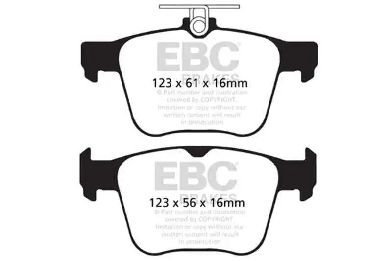 EBC 14+ Audi S3 2.0 Turbo Yellowstuff Rear Brake Pads dp42173r