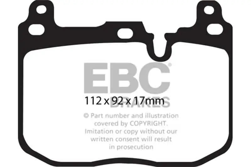 EBC 14+ BMW i8 1.5 Turbo/Electric Yellowstuff Front Brake Pads dp42130r