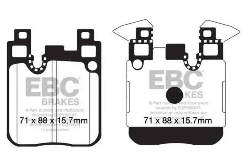 EBC 14+ BMW M3 3.0 Twin Turbo (F80) Yellowstuff Rear Brake Pads dp42133r