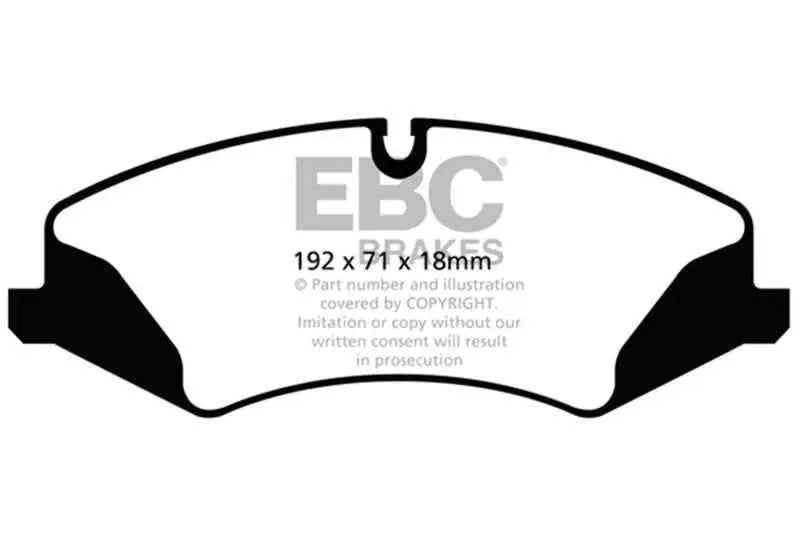 EBC 14+ Land Rover LR4 3.0 Supercharged Greenstuff Front Brake Pads dp62123