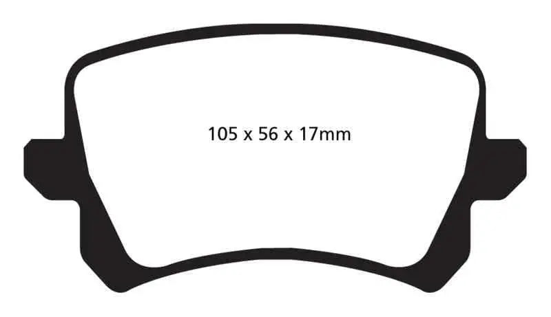 EBC 15+ Audi Q3 2.0 Turbo Redstuff Rear Brake Pads dp32004c