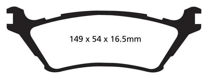 EBC 15+ Ford F150 2.7 Twin Turbo (2WD) Yellowstuff Rear Brake Pads dp41891r