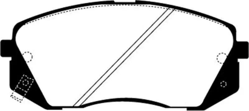 EBC 15+ Hyundai Sonata 1.6 Turbo (Elec Park Brake) Greenstuff Front Brake Pads dp21809