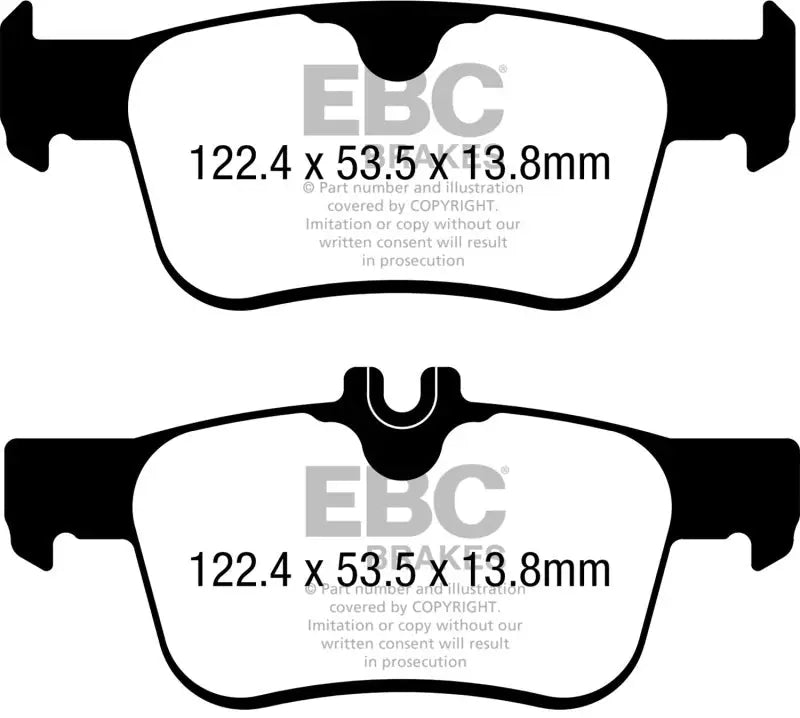 EBC 17-21 Honda Civic Hatchback Redstuff Rear Brake Pads ebcdp32402c
