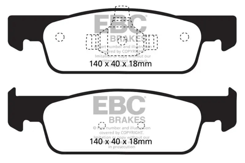 EBC 2016-2017 Smart Fortwo 0.9L Turbo Greenstuff Front Brake Pads dp22146