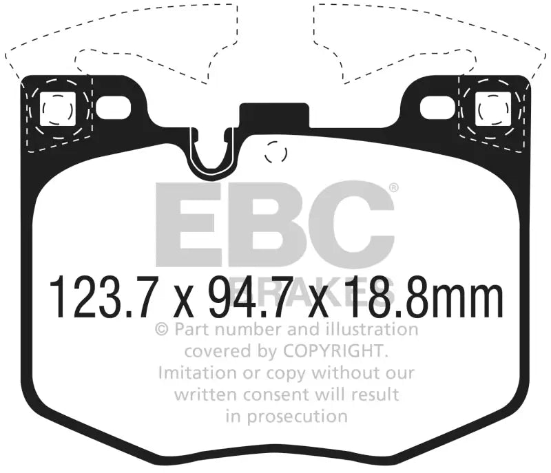 EBC 2021+ BMW G20 3-Series Bluestuff Front Brake Pads ebcdp52302ndx
