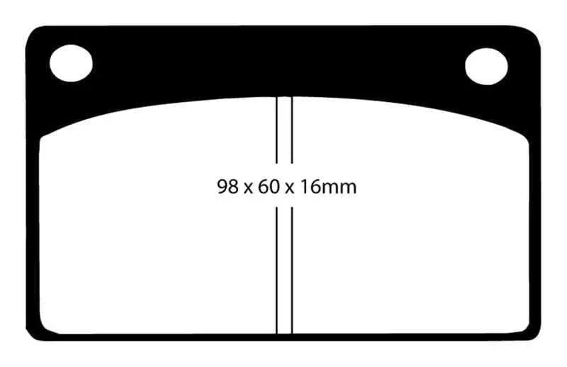 EBC 66-68 Volvo 140 1.8 Yellowstuff Front Brake Pads dp4143r