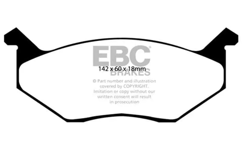 EBC 80-83 Chrysler Cordoba 3.7 Yellowstuff Front Brake Pads dp4678r